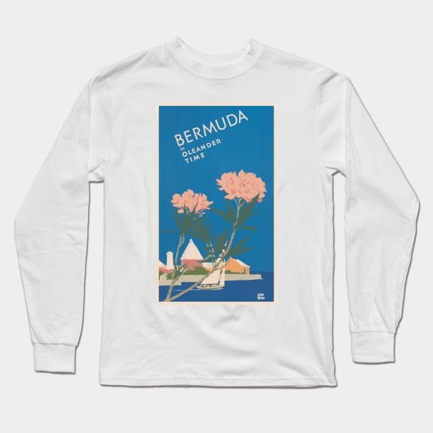 Bermuda travel poster Long Sleeve T-Shirt by WAITE-SMITH VINTAGE ART